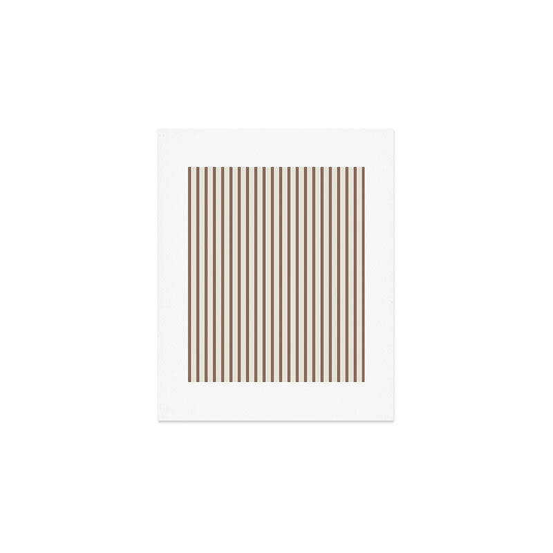 Brown And Cream Striped Art Print Gallery Image 1