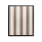 Brown And Cream Striped Framed Canvas Print Gallery Image 6