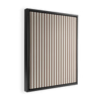 Brown And Cream Striped Framed Canvas Print Gallery Image 2