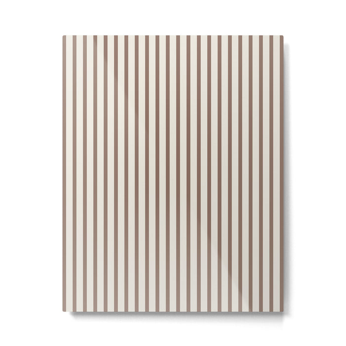 Brown And Cream Striped Metal Print Gallery Image 1