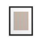 Brown And Cream Striped Framed Art Print Gallery Image 5