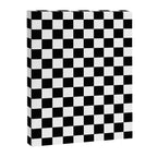 Check Checkered Checkerboard Geometric Black And White Pattern Canvas Print Gallery Image 6
