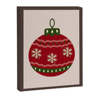 Christmas Bauble Red Canvas Print Gallery Image 6