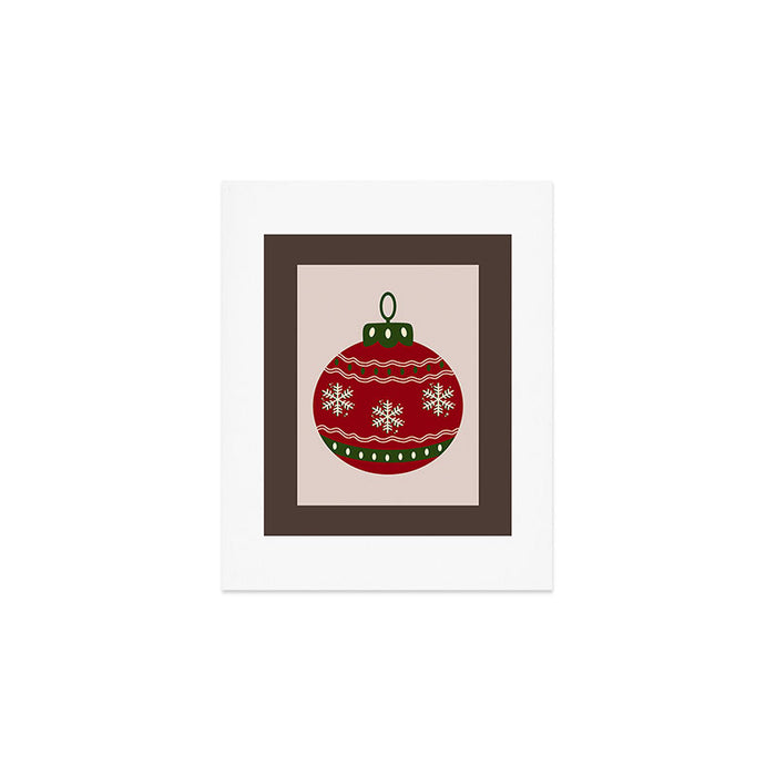 Christmas Bauble Red Art Print Gallery Image 1