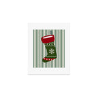 Christmas Stocking Green Art Print Gallery Image 1