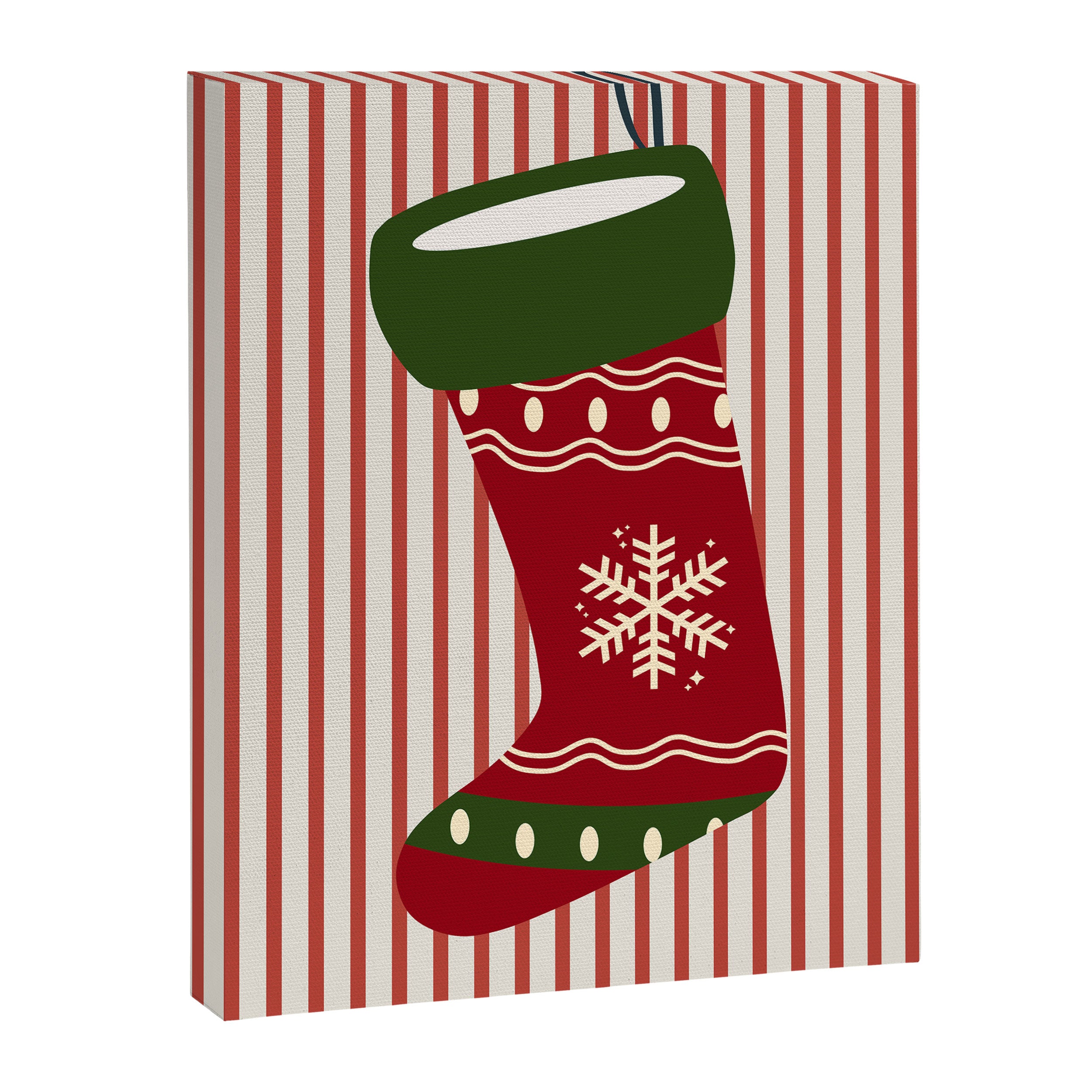 Christmas Stocking Red Canvas Print Gallery Image 6