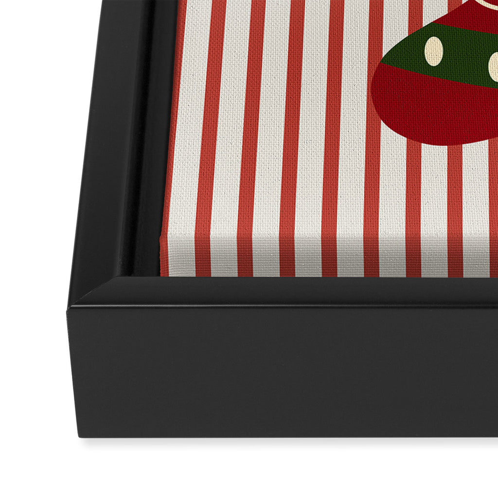 Christmas Stocking Red Framed Canvas Print Gallery Image 3