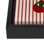 Christmas Stocking Red Framed Canvas Print Gallery Image 3