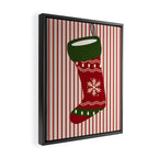 Christmas Stocking Red Framed Canvas Print Gallery Image 2