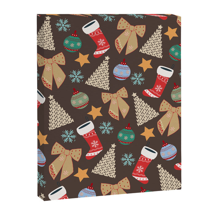 Cute Christmas Brown Canvas Print Gallery Image 1