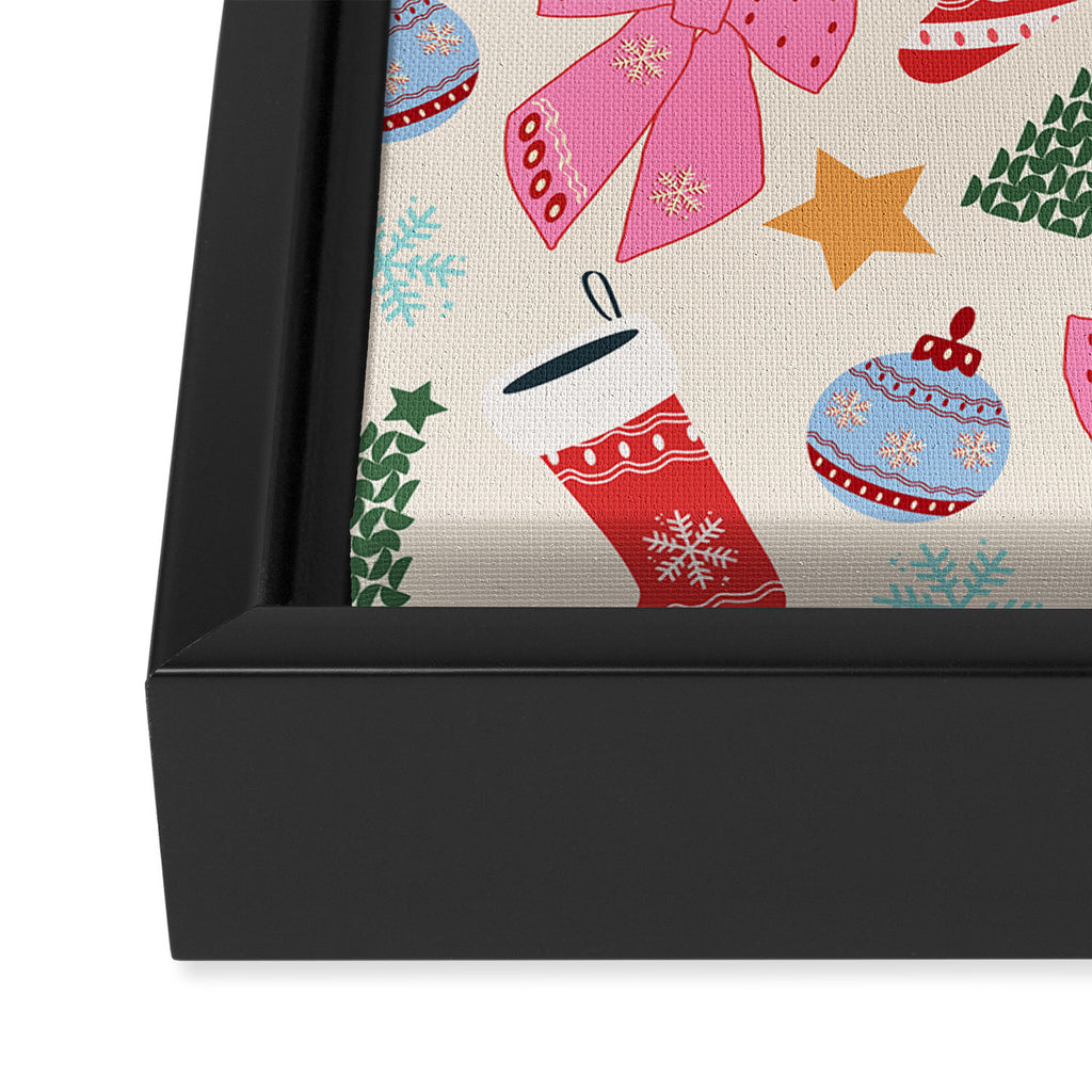 Cute Christmas Framed Canvas Print Gallery Image 3