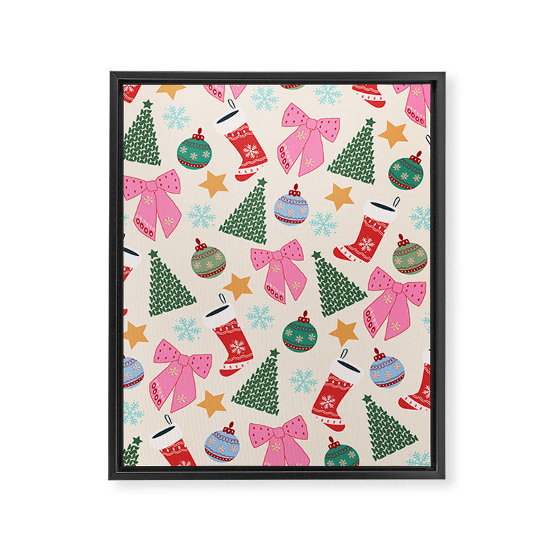 Cute Christmas Framed Canvas Print Gallery Image 6