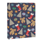 Cute Christmas Navy Blue Canvas Print Gallery Image 6