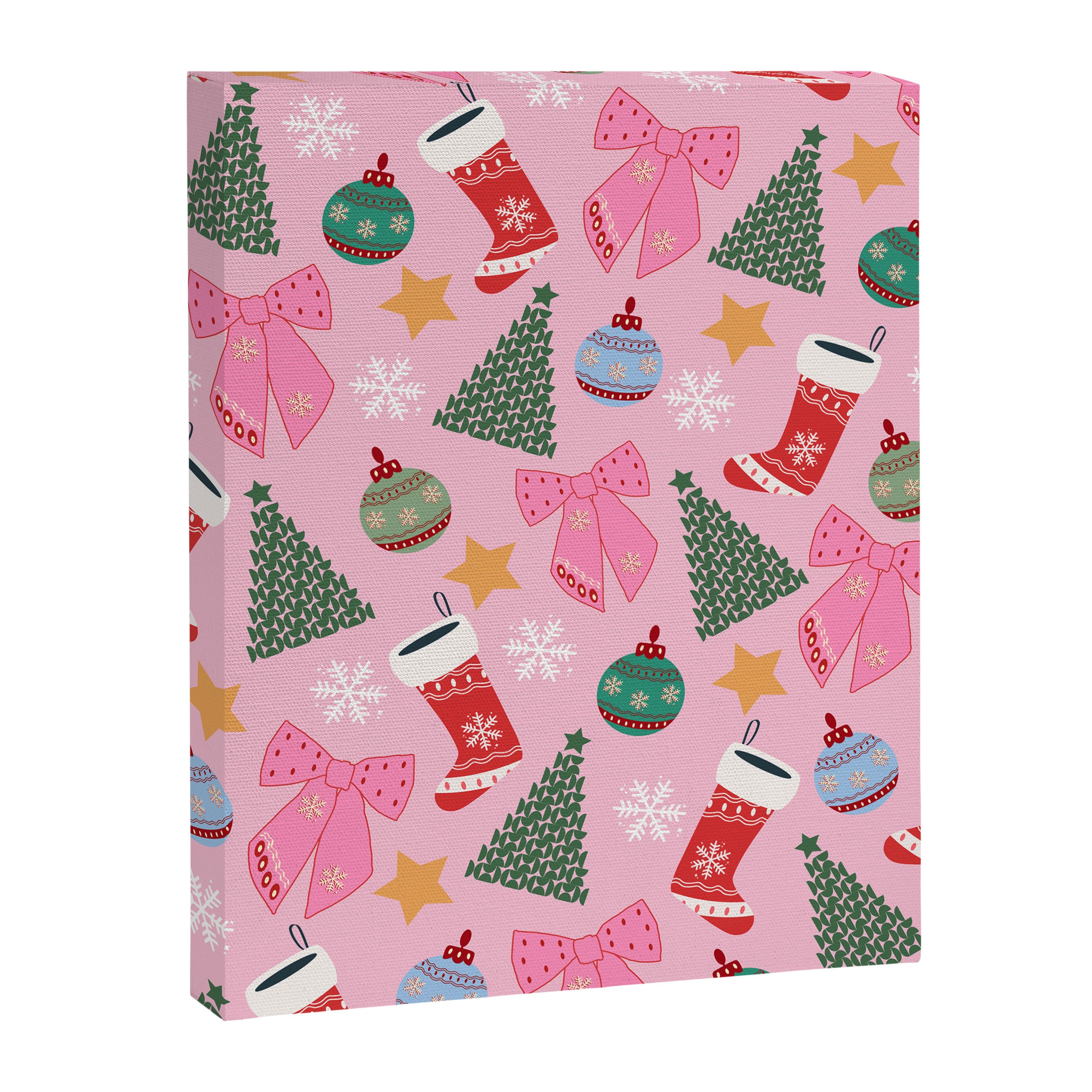 Cute Christmas Pink Canvas Print Gallery Image 6