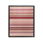 Dusty Rose And Blush Stripes Framed Canvas Print Gallery Image 6