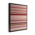 Dusty Rose And Blush Stripes Framed Canvas Print Gallery Image 2