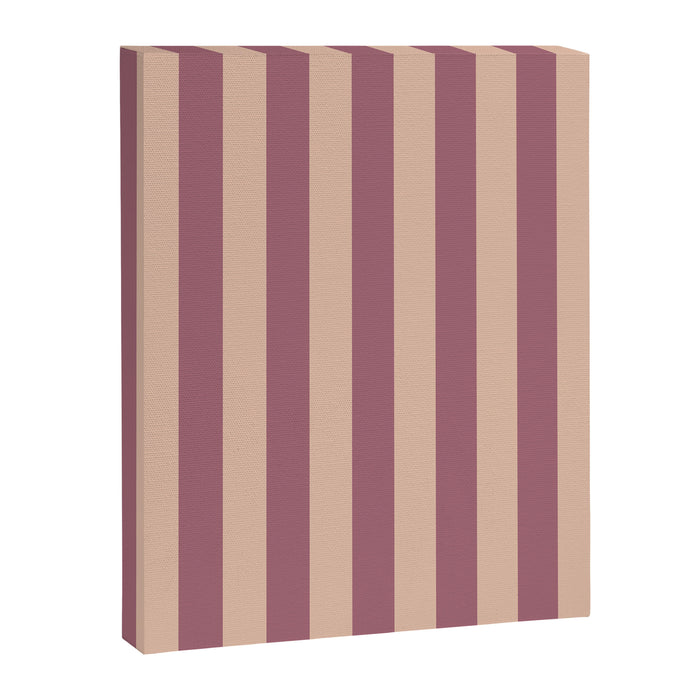 Dusty Rose Striped Canvas Print Gallery Image 1