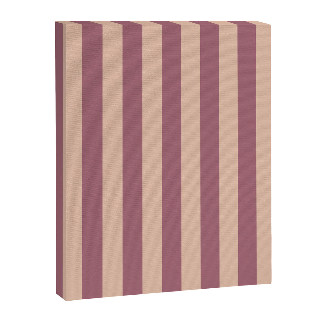 Dusty Rose Striped Canvas Print Gallery Image 6
