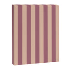 Dusty Rose Striped Canvas Print Gallery Image 6