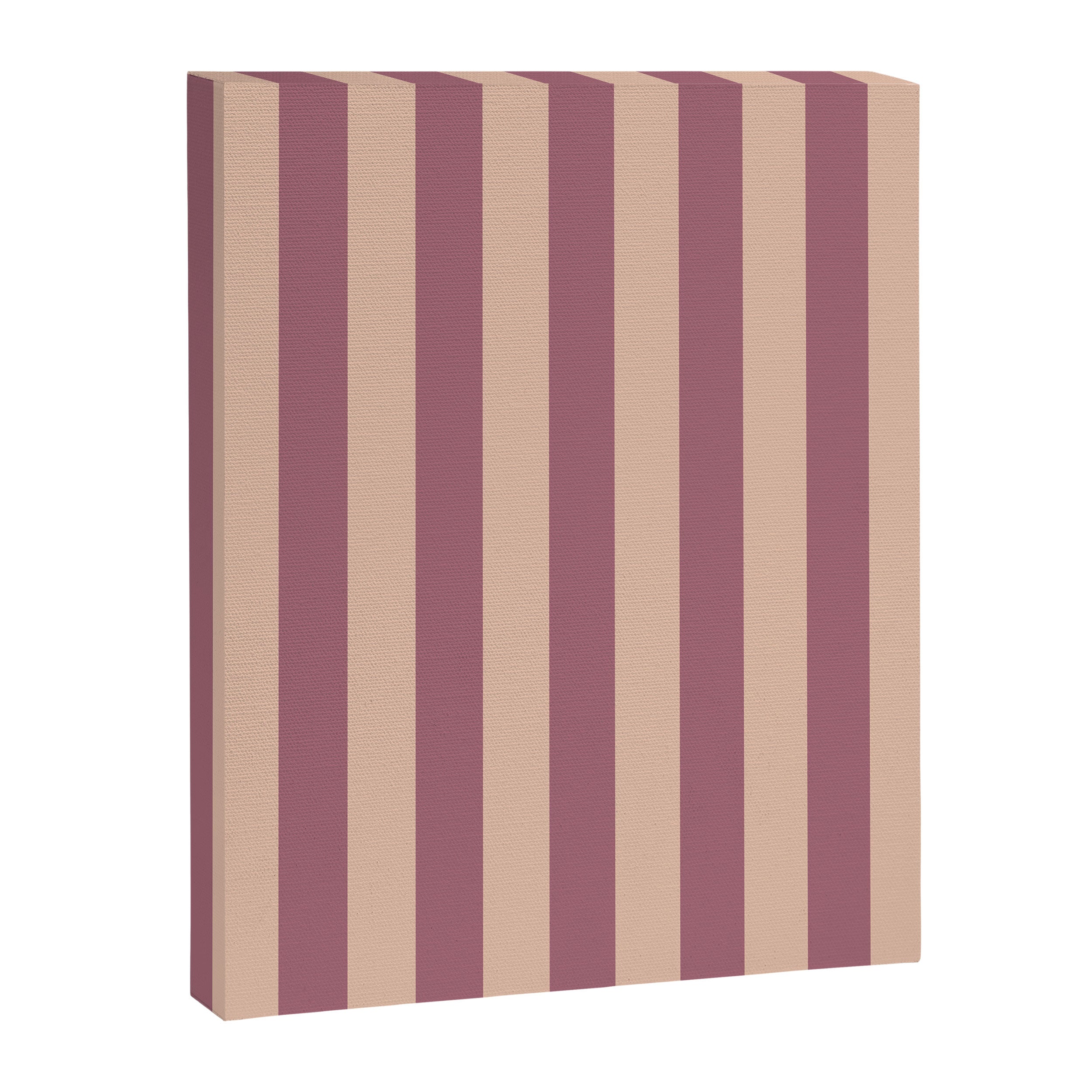 Dusty Rose Striped Canvas Print Gallery Image 6