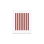 Dusty Rose Striped Art Print Gallery Image 1