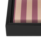 Dusty Rose Striped Framed Canvas Print Gallery Image 3