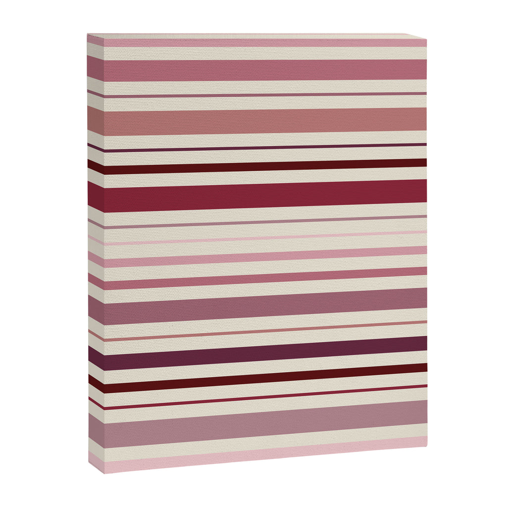 Dusty Rose Stripes Canvas Print Gallery Image 6