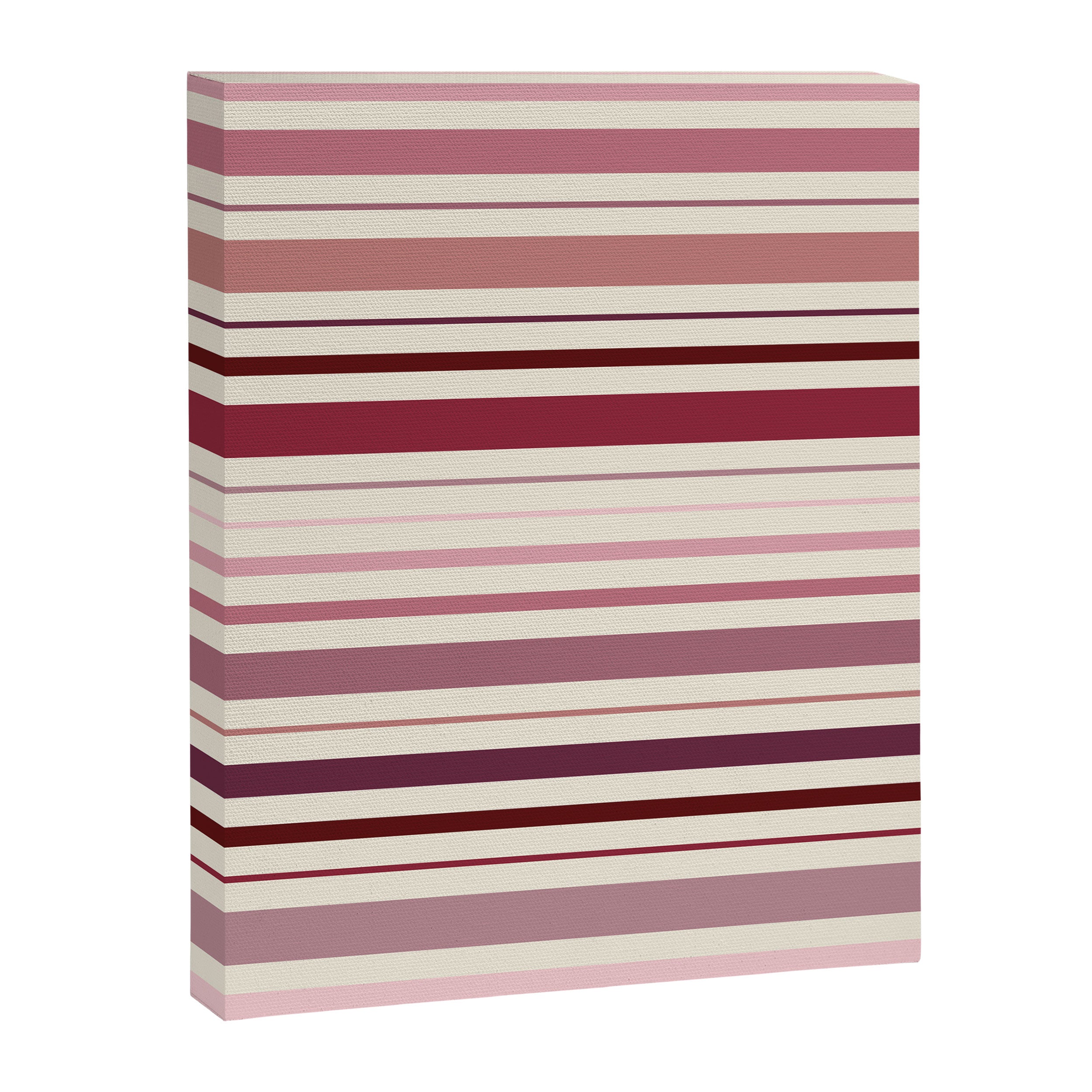 Dusty Rose Stripes Canvas Print Gallery Image 6