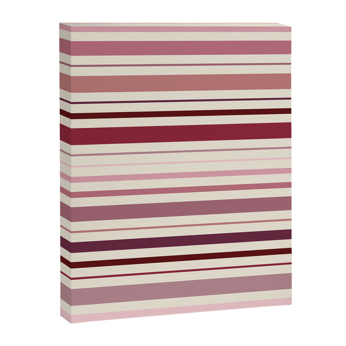 Dusty Rose Stripes Canvas Print Gallery Image 1
