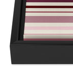 Dusty Rose Stripes Framed Canvas Print Gallery Image 3
