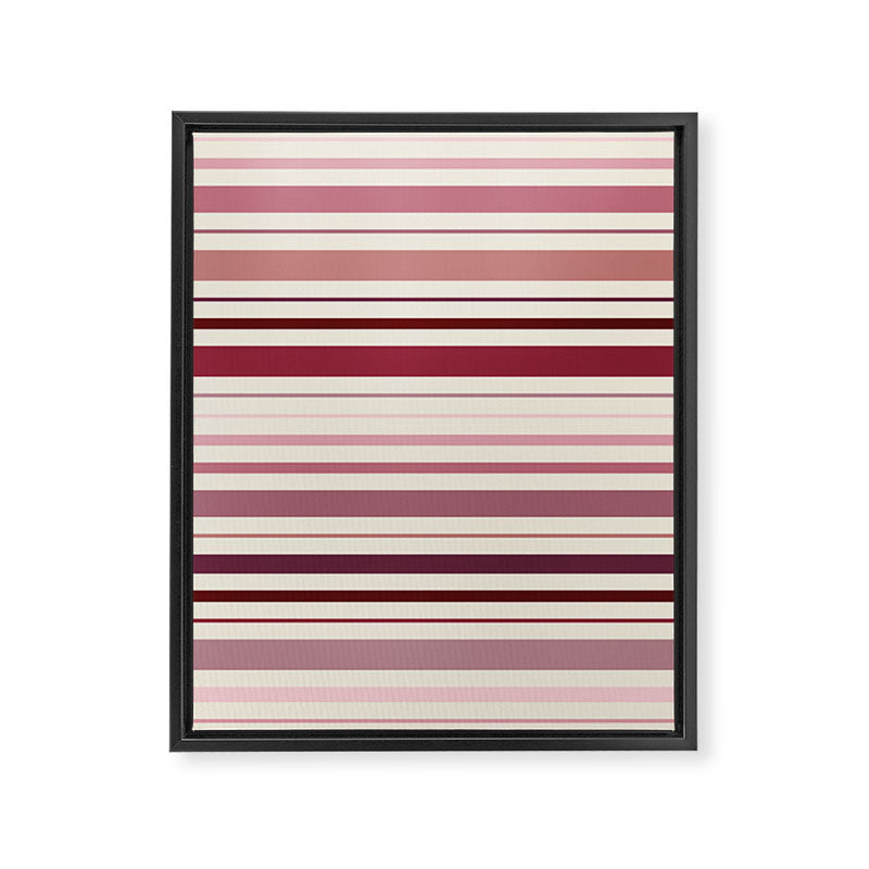 Dusty Rose Stripes Framed Canvas Print Gallery Image 6