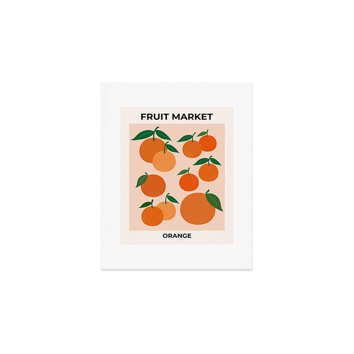 Fruit Market Print Oranges Fruit Art Orange Fruit Market Aesthetic Food Art Modern Decor Art Print Gallery Image 1