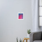 Glowy Blue And Pink Gradient Art Print Gallery Image 3