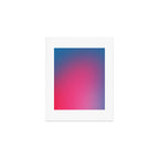 Glowy Blue And Pink Gradient Art Print Gallery Image 1