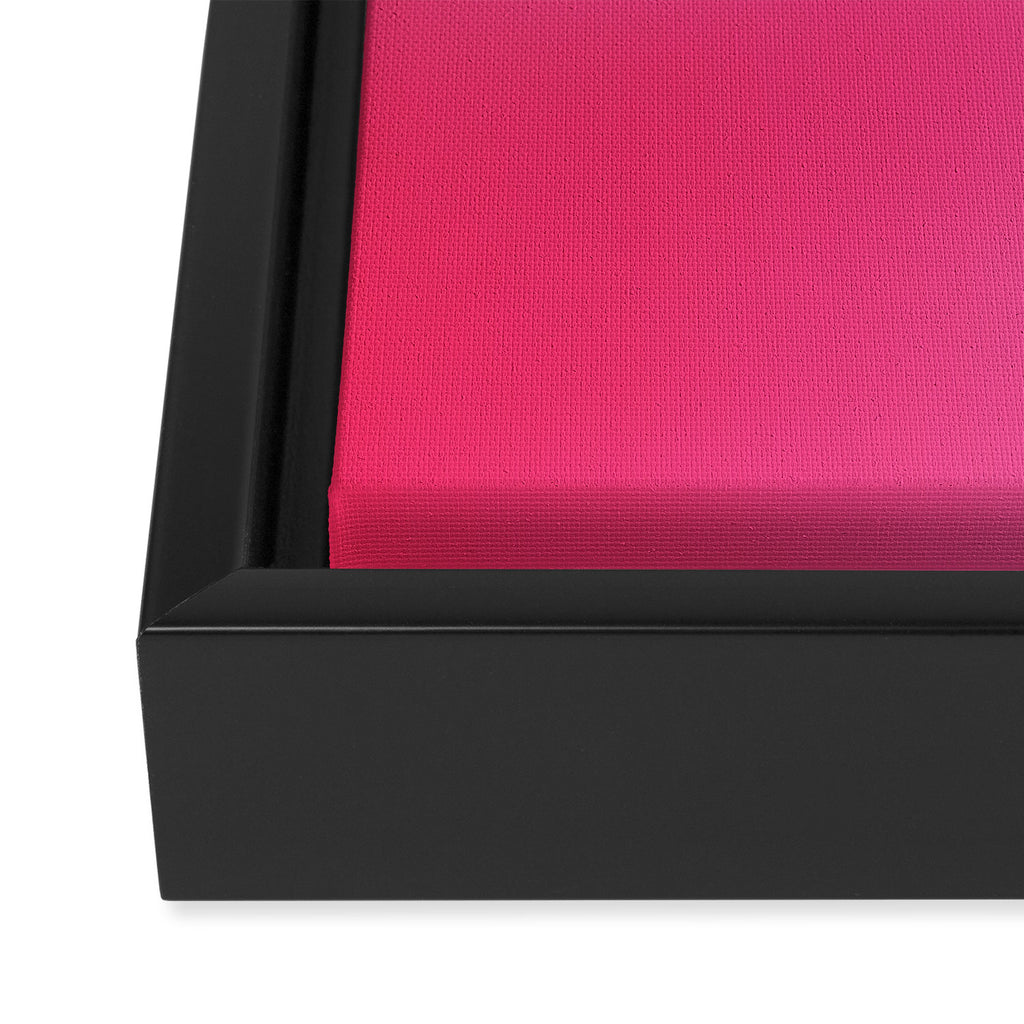 Glowy Blue And Pink Gradient Framed Canvas Print Gallery Image 3