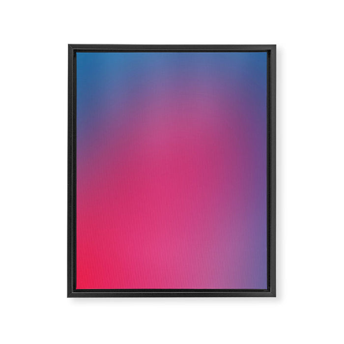 Glowy Blue And Pink Gradient Framed Canvas Print Gallery Image 1