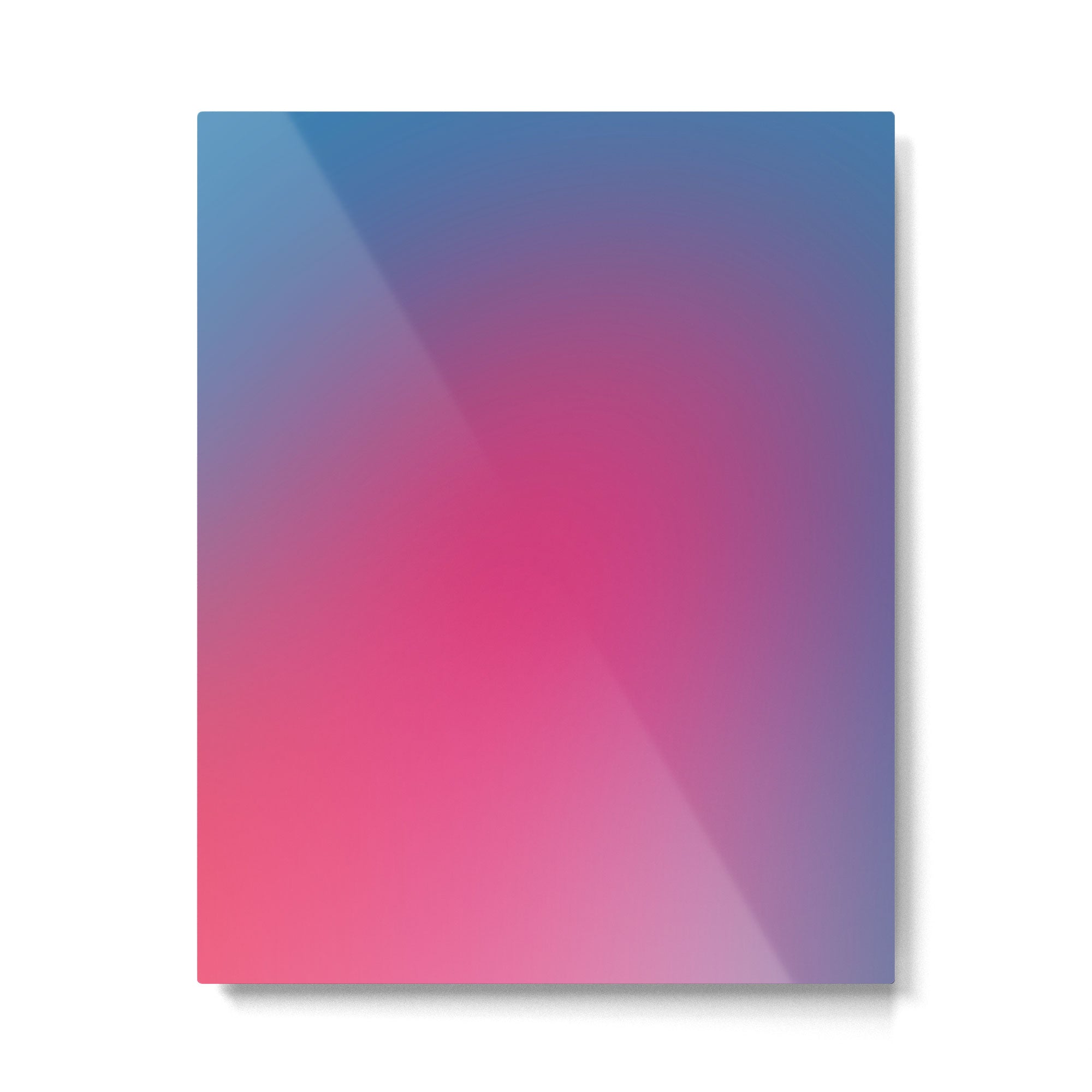 Glowy Blue And Pink Gradient Metal Print Gallery Image 4