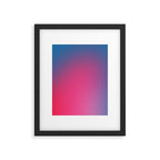 Glowy Blue And Pink Gradient Framed Art Print Gallery Image 5