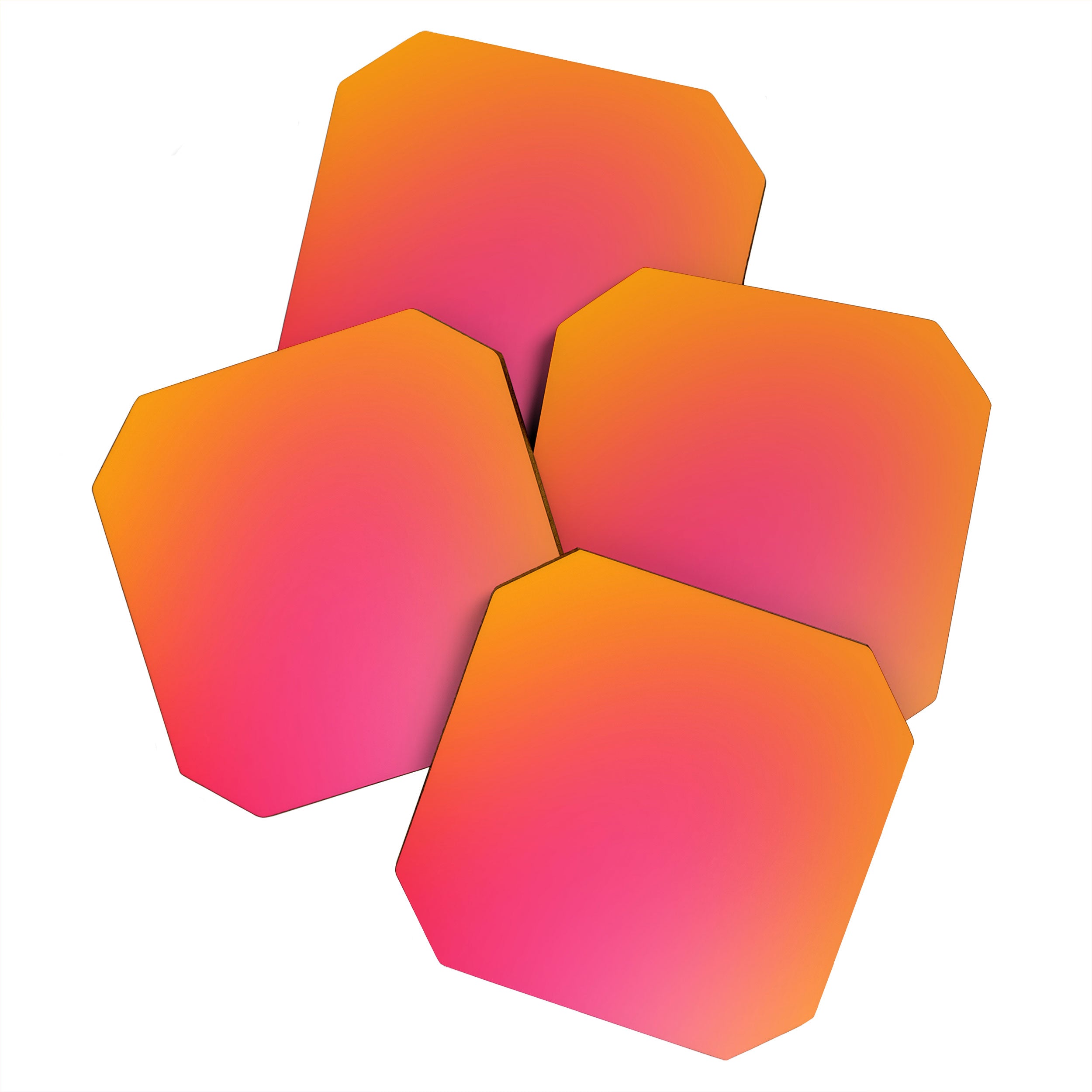 Glowy Orange And Pink Gradient Coaster Gallery Image 1