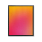 Glowy Orange And Pink Gradient Framed Canvas Print Gallery Image 6