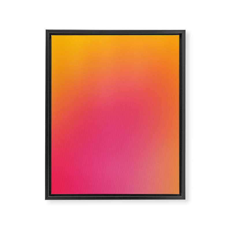 Glowy Orange And Pink Gradient Framed Canvas Print Gallery Image 6