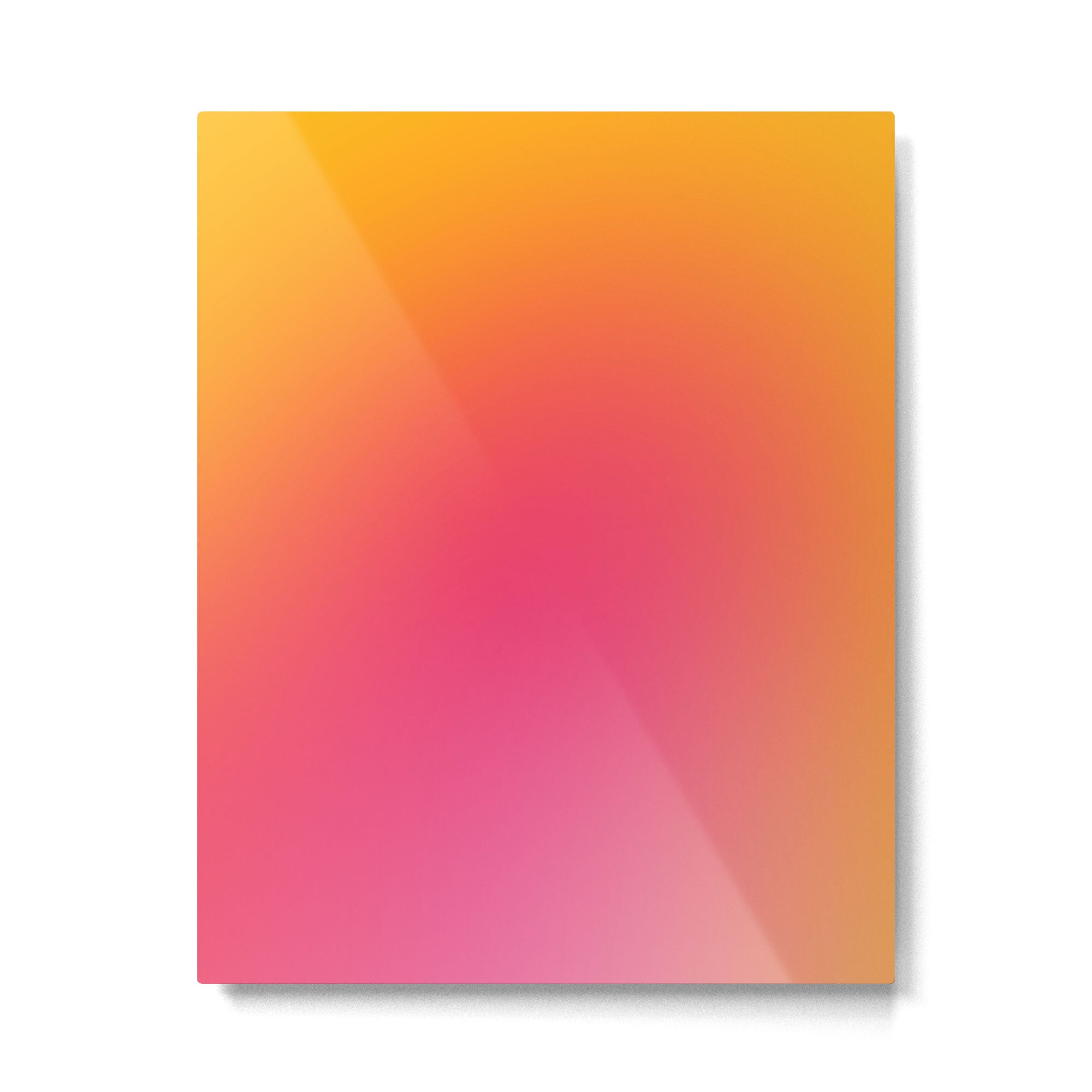 Glowy Orange And Pink Gradient Metal Print Gallery Image 4