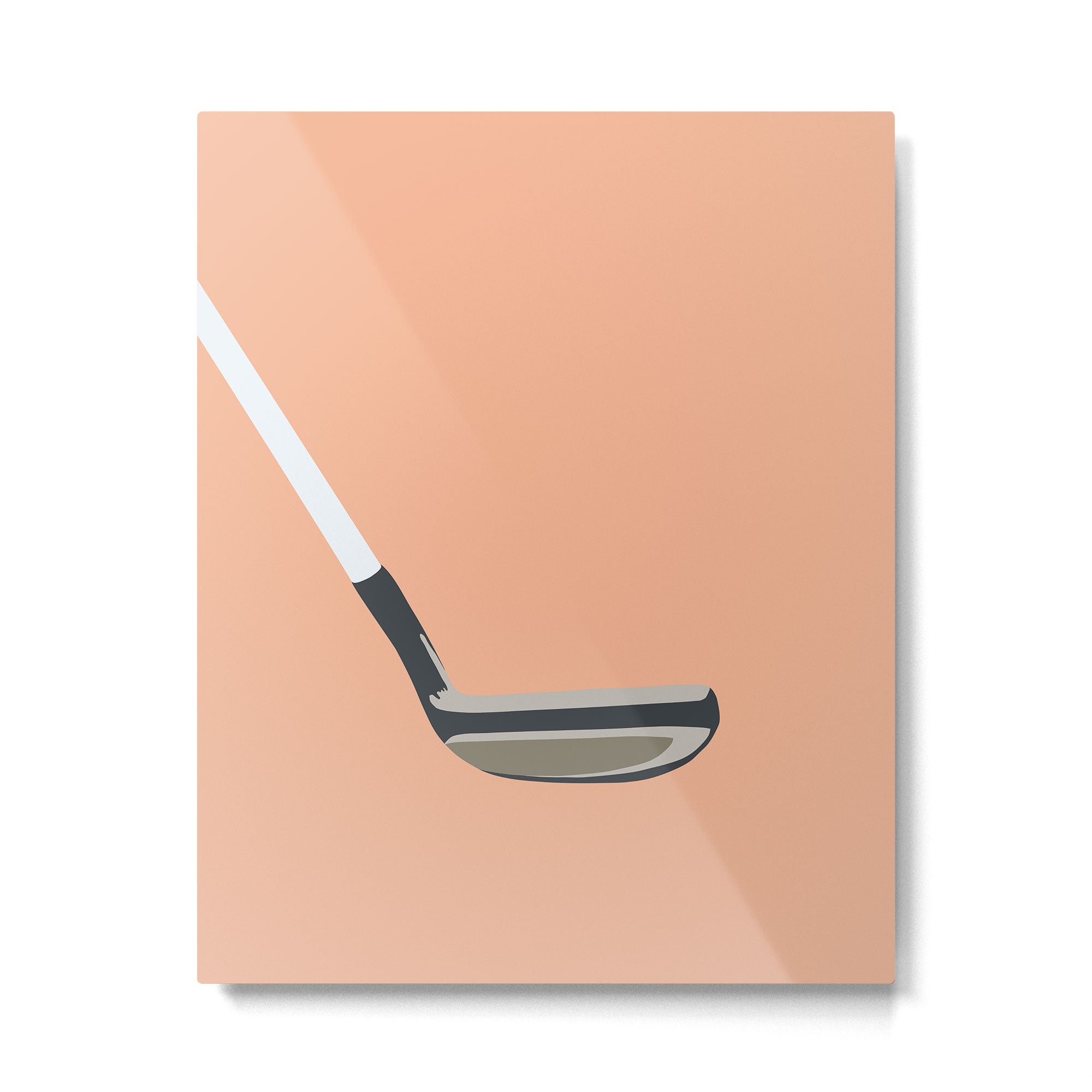 Golf Orange Metal Print Gallery Image 4
