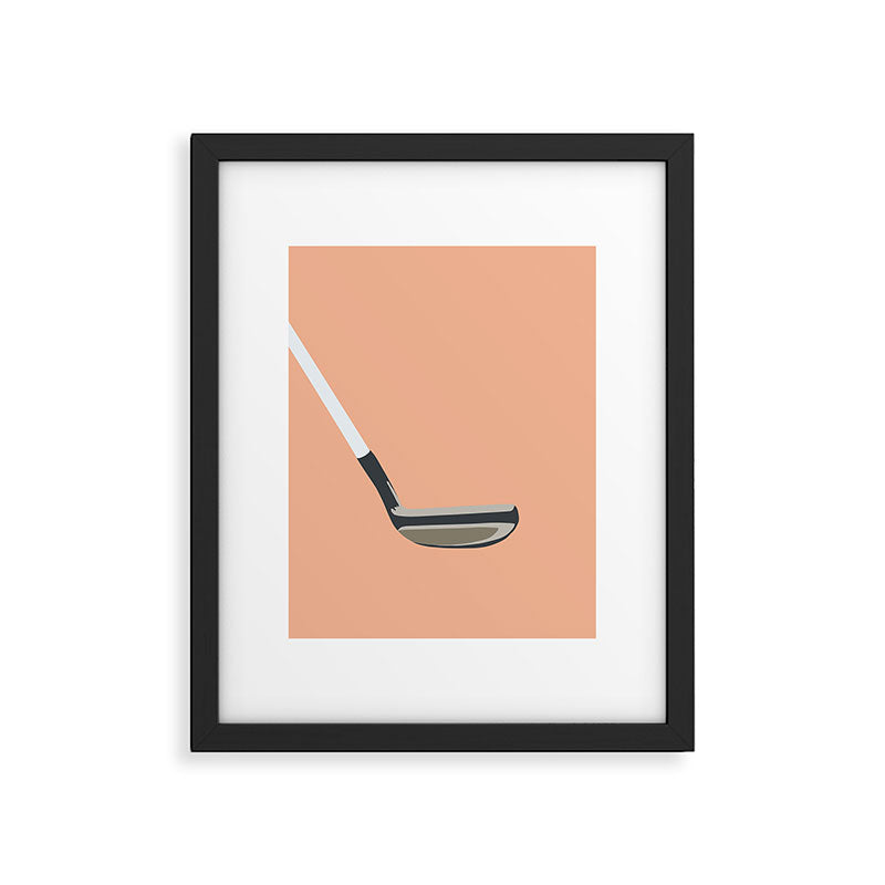 Golf Orange Framed Art Print Gallery Image 5