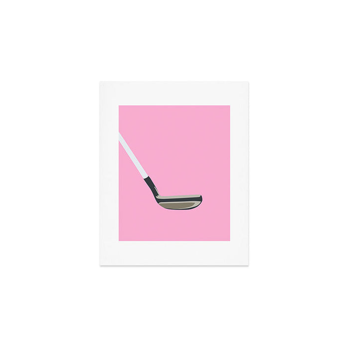 Golf Pink Art Print Gallery Image 1