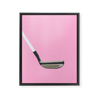 Golf Pink Framed Canvas Print Gallery Image 6