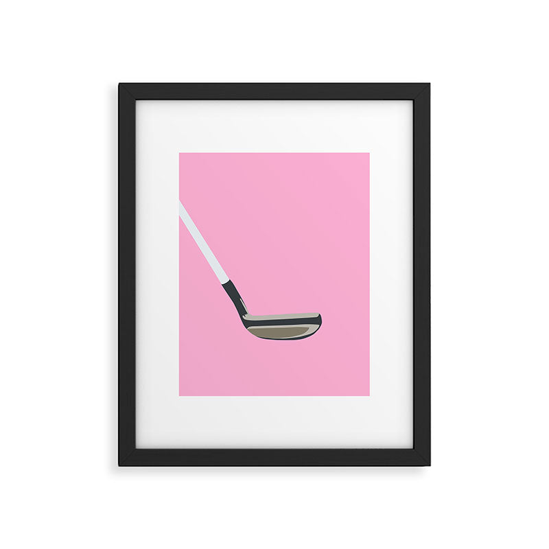 Golf Pink Framed Art Print Gallery Image 5