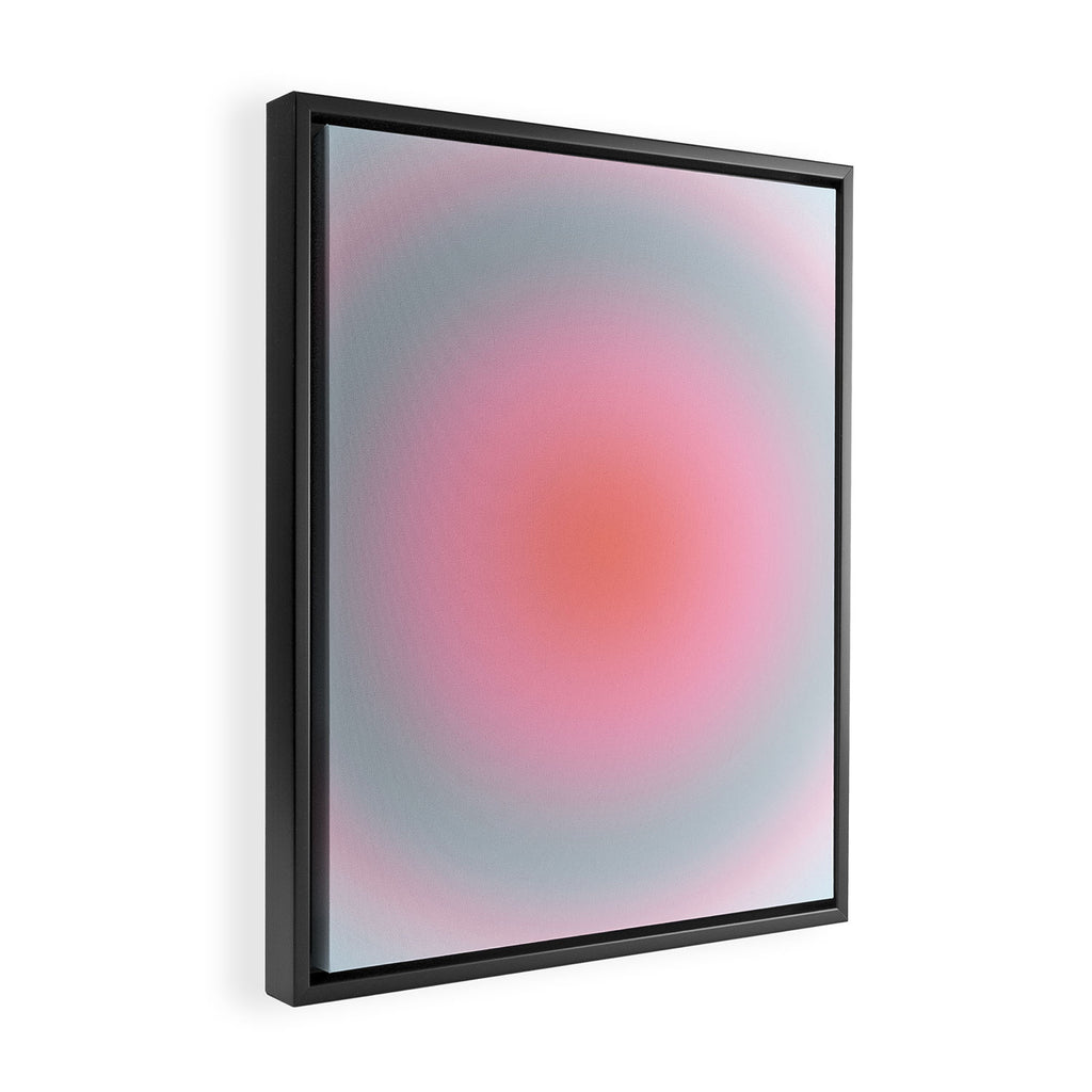 Gradient Print Pastel Aesthetic Preppy Modern Decor Minimal Abstract Gradient Framed Canvas Print Gallery Image 2