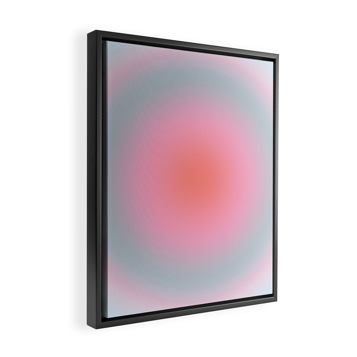 Gradient Print Pastel Aesthetic Preppy Modern Decor Minimal Abstract Gradient Framed Canvas Print Gallery Image 2