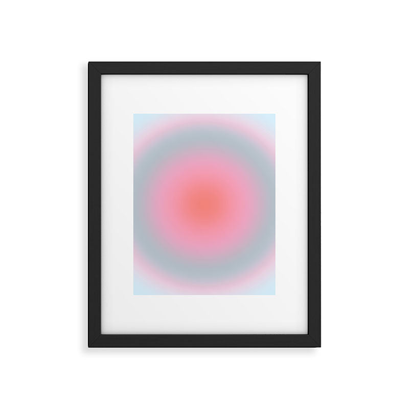 Gradient Print Pastel Aesthetic Preppy Modern Decor Minimal Abstract Gradient Framed Art Print Gallery Image 5